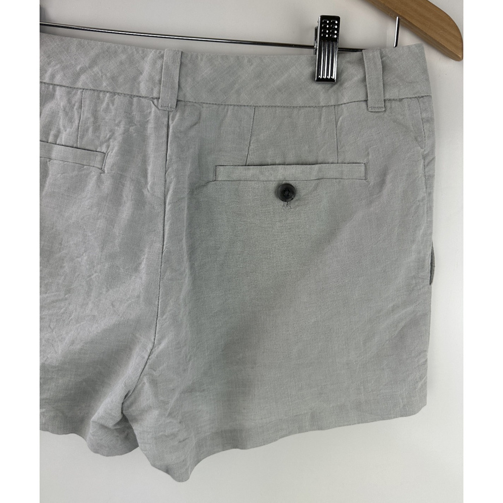 James Perse Linen Cotton Blend Short Shorts 2.5" - 3" Inseam Size 27 Button Zip - Picture 9 of 13